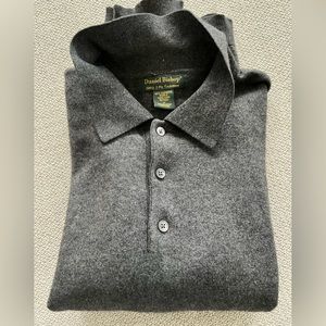 Daniel Bishop 2 ply cashmere button up XL